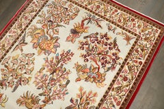 Zabihi Collection Persian Part Silk Animal Pictorial Qum Carpet