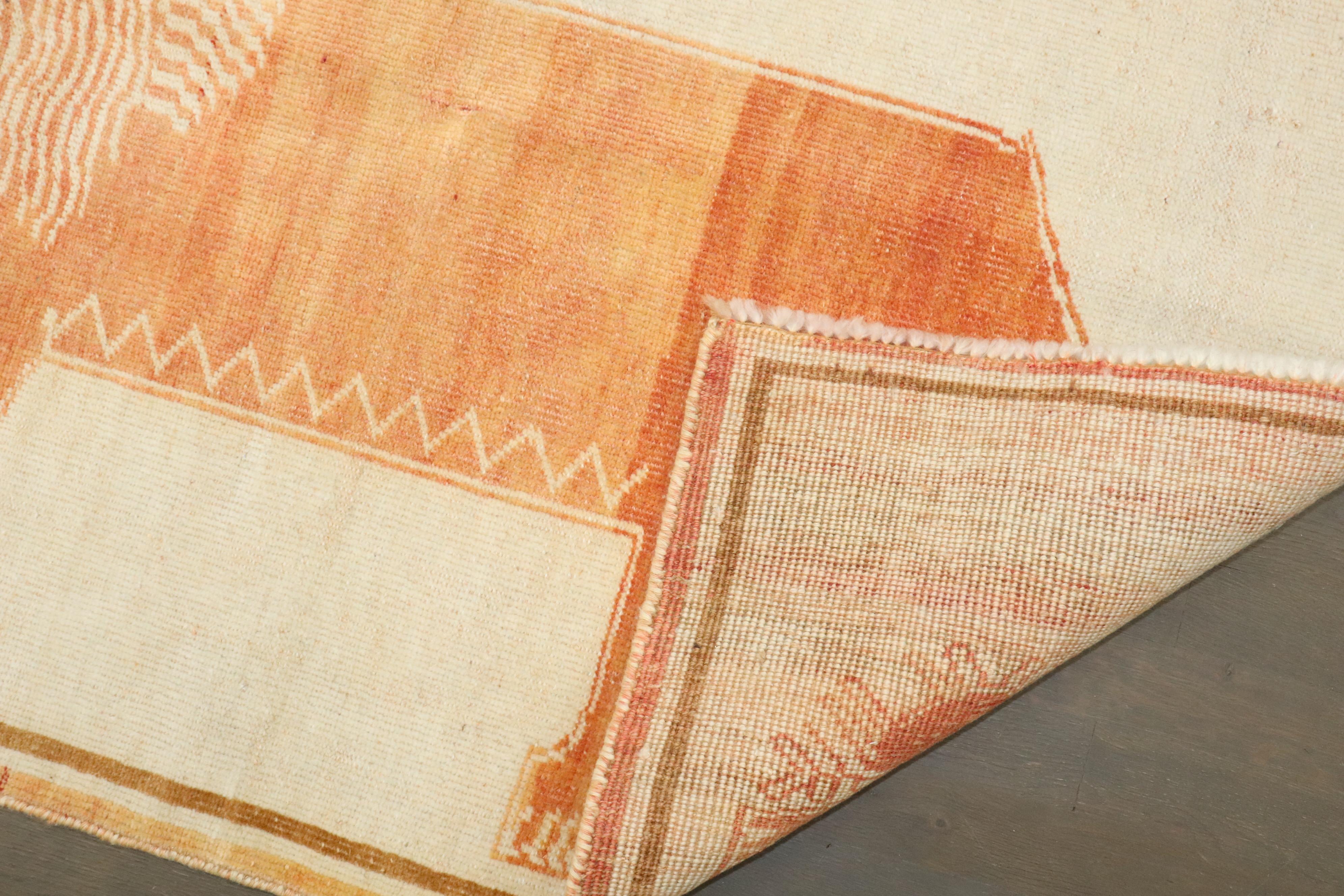 Zabihi Collection Persischer Gabbeh-Teppich mit Bildtieren (Handgeknüpft) im Angebot