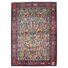 Antique Zabihi Collection Persian Pictorial Rug
