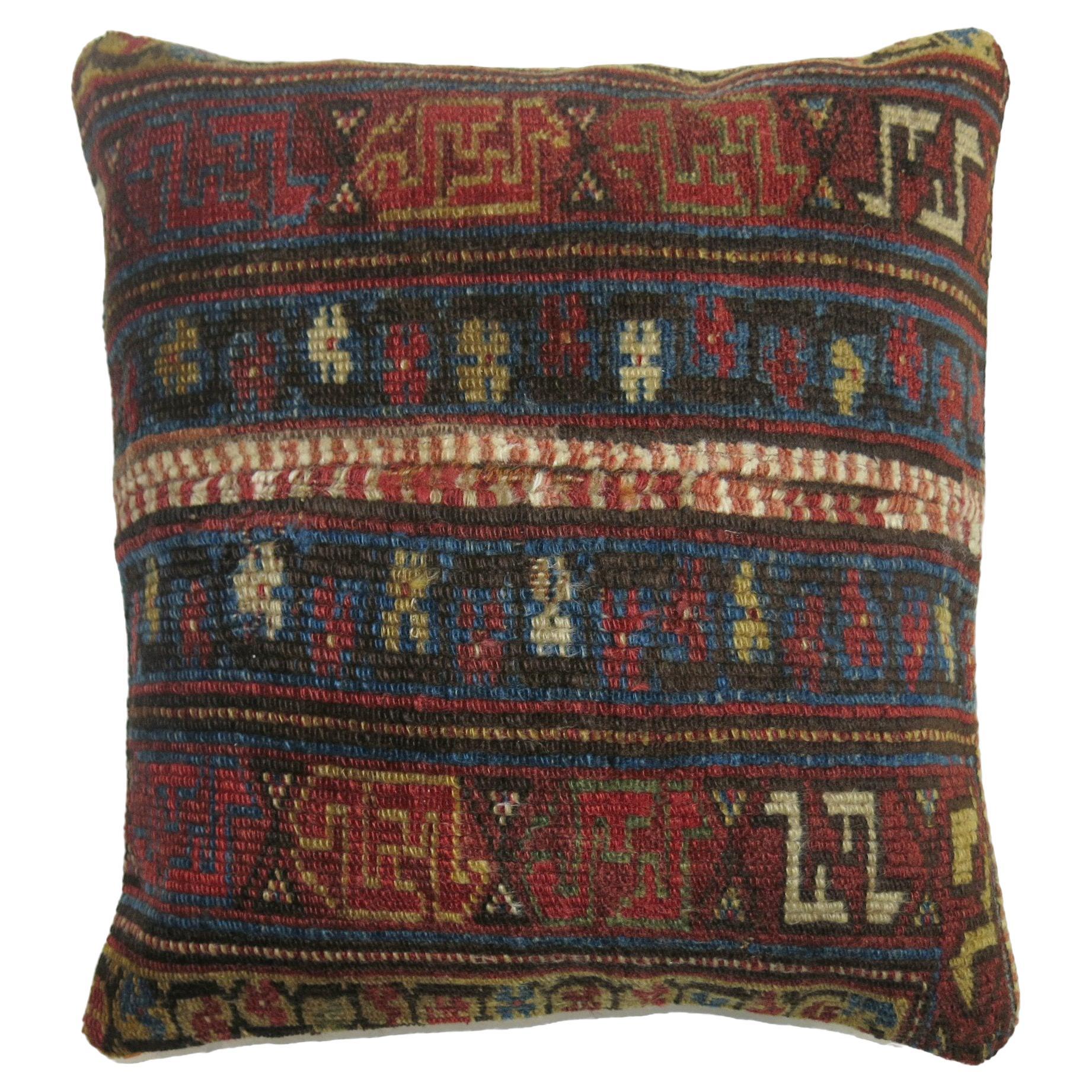 Zabihi Collection Persian Rug Pillow For Sale