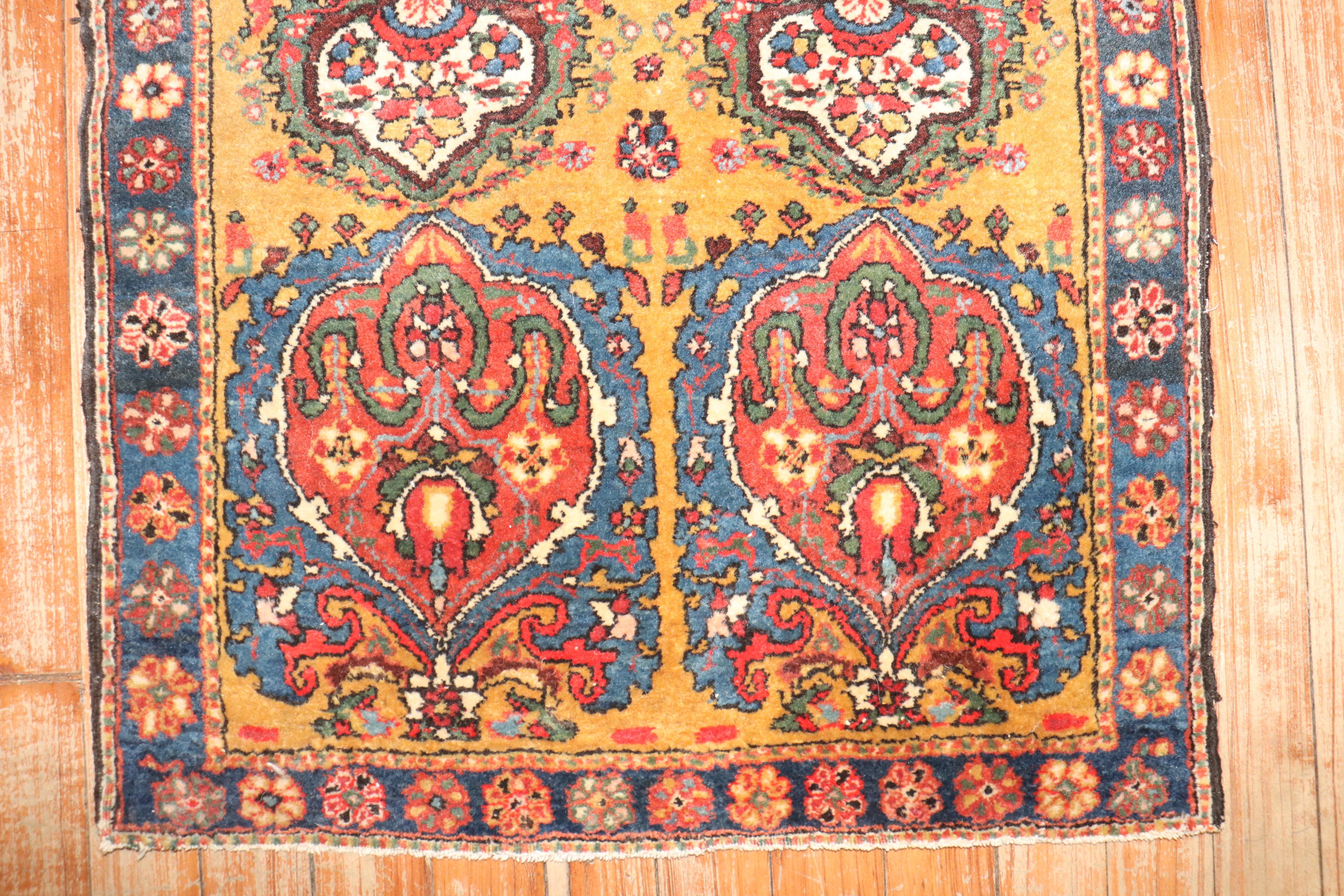 Wool Zabihi Collection Persian Sarouk Jozan Rug For Sale