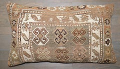 Zabihi Collection Persian Shiraz Antique Rug Large Size Pillow, 16'' x 29''