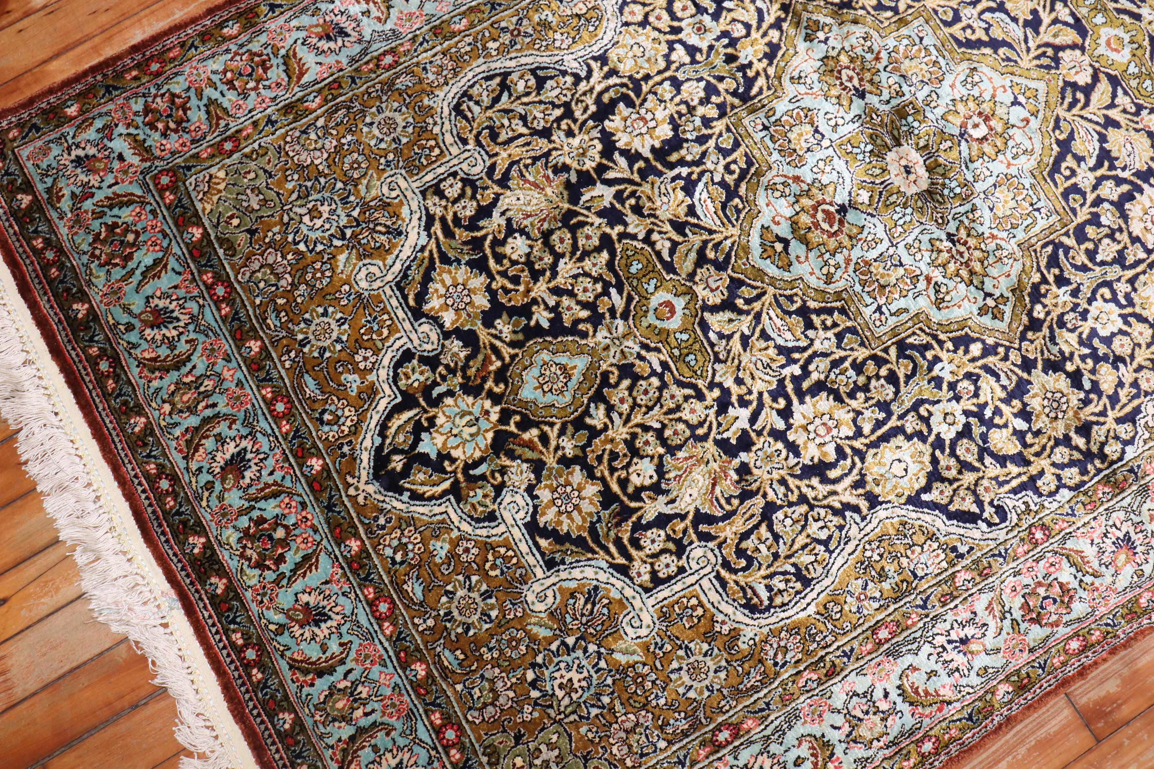 Tabriz Tappeto Qum in seta persiana della collezione Zabihi