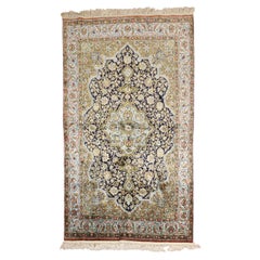 Zabihi Collection Persian Silk Qum Rug