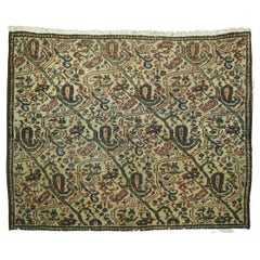 Antique Zabihi Collection Persian Square Mini Rug