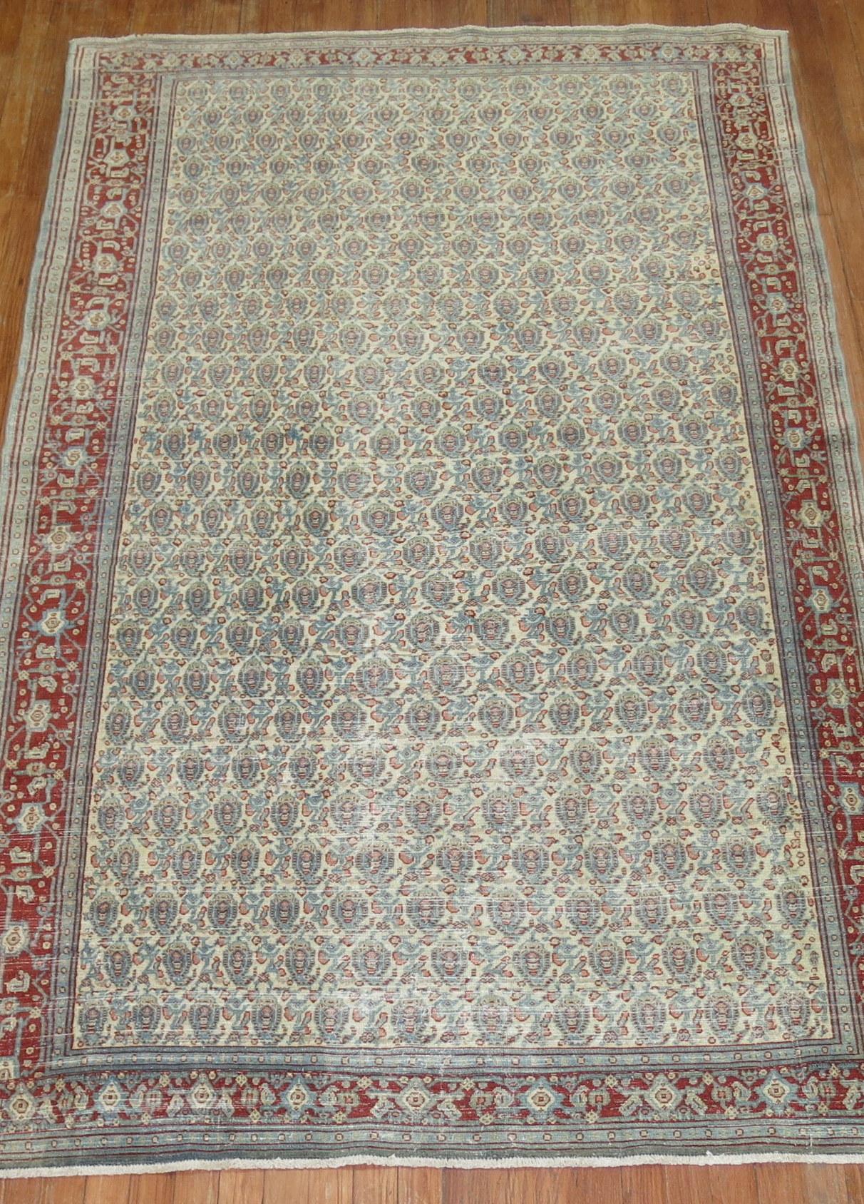 Zabihi Kollektion Persischer Täbris-Teppich mit Paisleymuster im Angebot 5