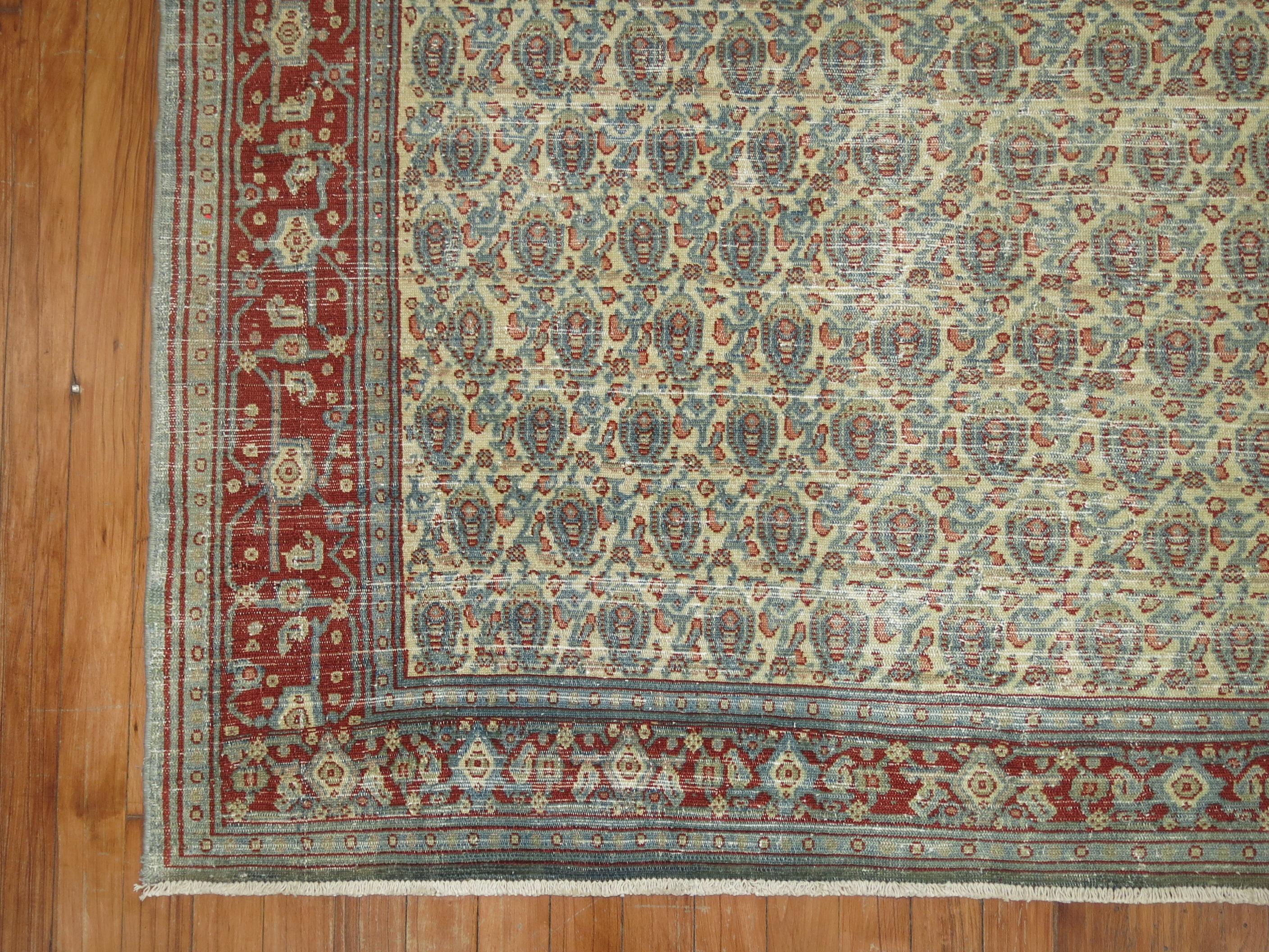 Zabihi Kollektion Persischer Täbris-Teppich mit Paisleymuster (Amerikanische Klassik) im Angebot