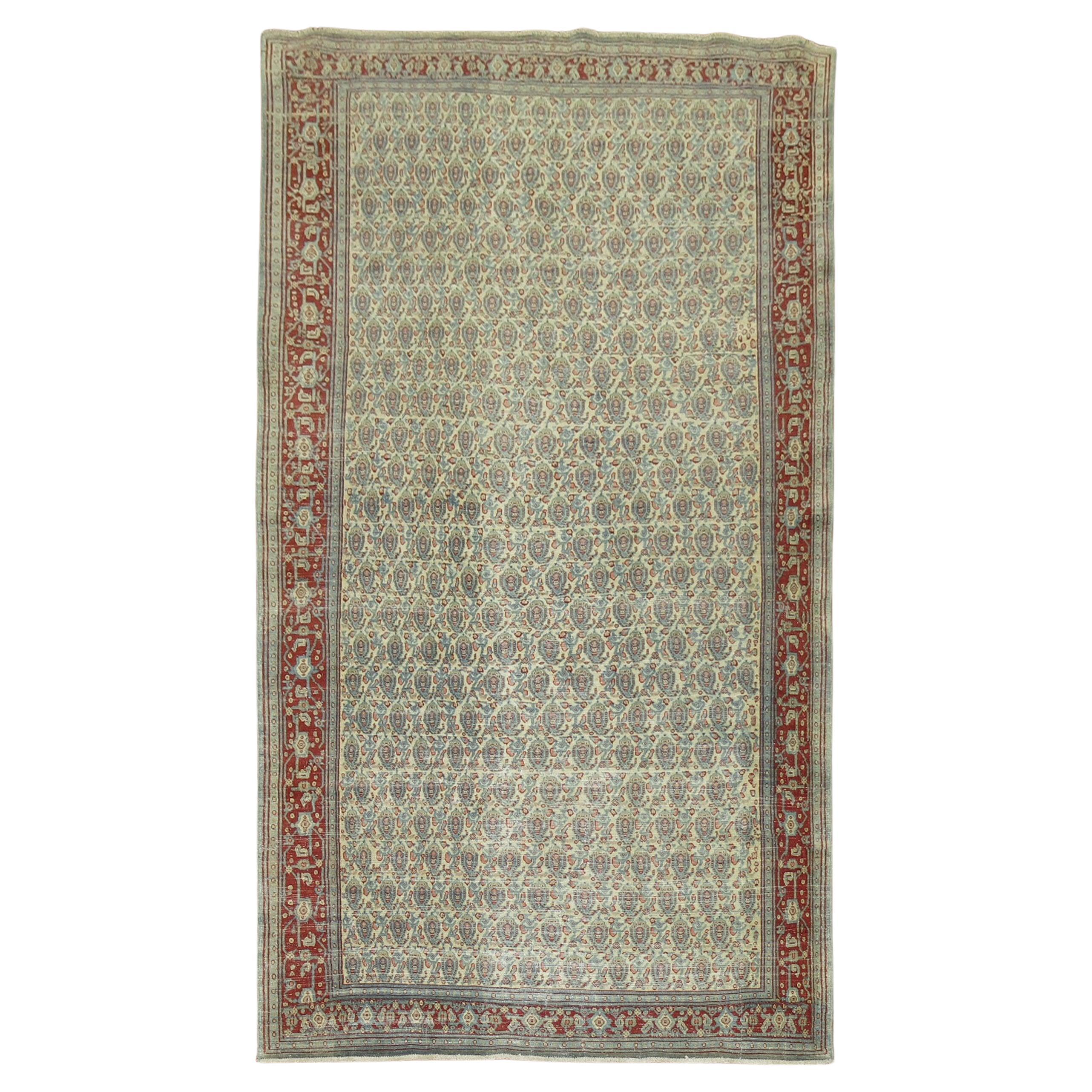 Zabihi Kollektion Persischer Täbris-Teppich mit Paisleymuster im Angebot