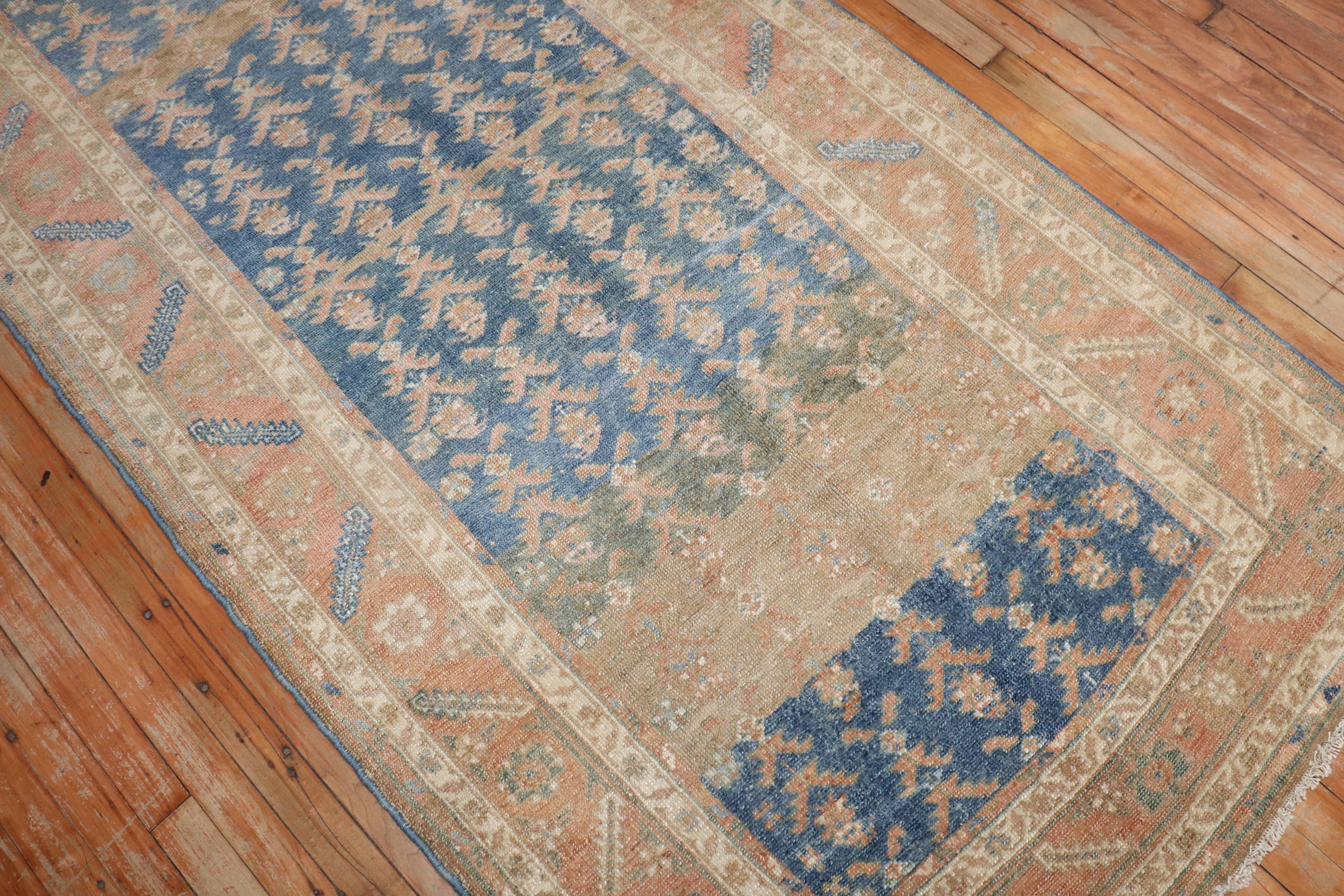 Zabihi Collection Persian Wide Long Vintage Runner For Sale 3