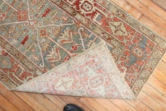 Zabihi Collection Persian Worn Heriz Antique Runner