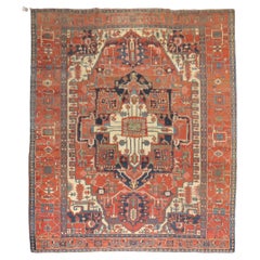 Zabihi Kollektion Pictorial Animal Figure Antiker persischer Serapi-Teppich aus der Zabihi-Kollektion
