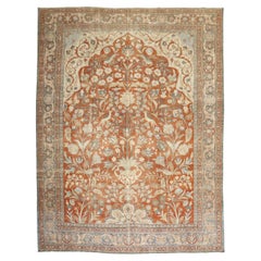 Zabihi Collection Pictorial Antique Directional Room Size Rug, 9'10'' x 12'3''