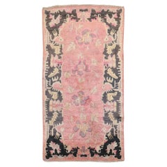 Zabihi Collection Pink Floral Tibetan Rug