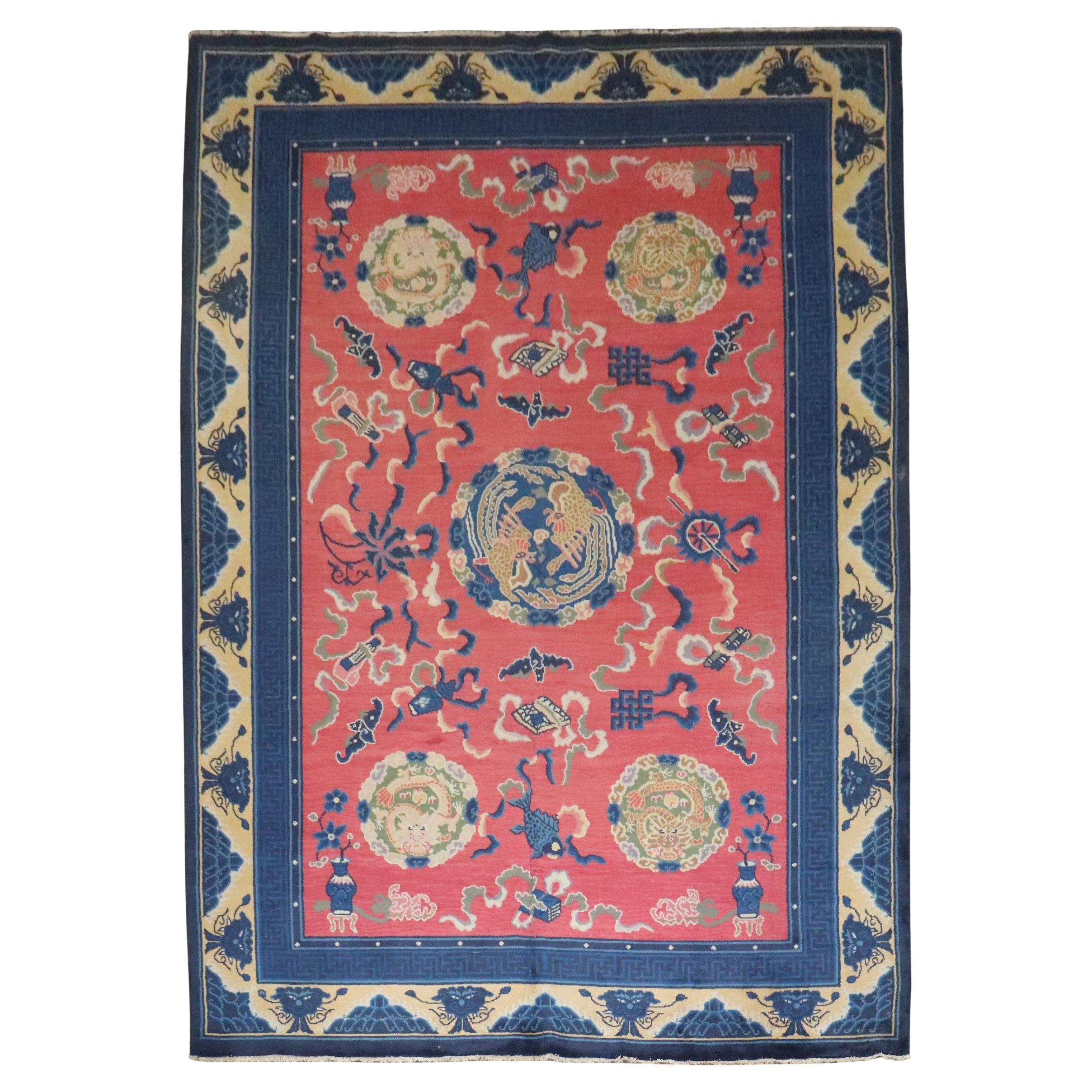 Zabihi Collection Vintage Rose Tapis Chinois