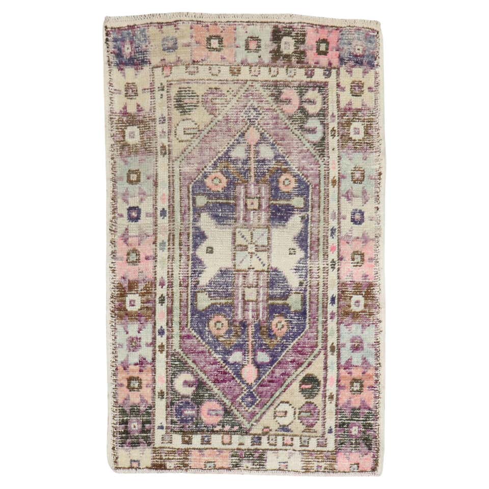 Zabihi Collection Red Vintage Turkish Anatolian Scatter Rug For Sale at ...