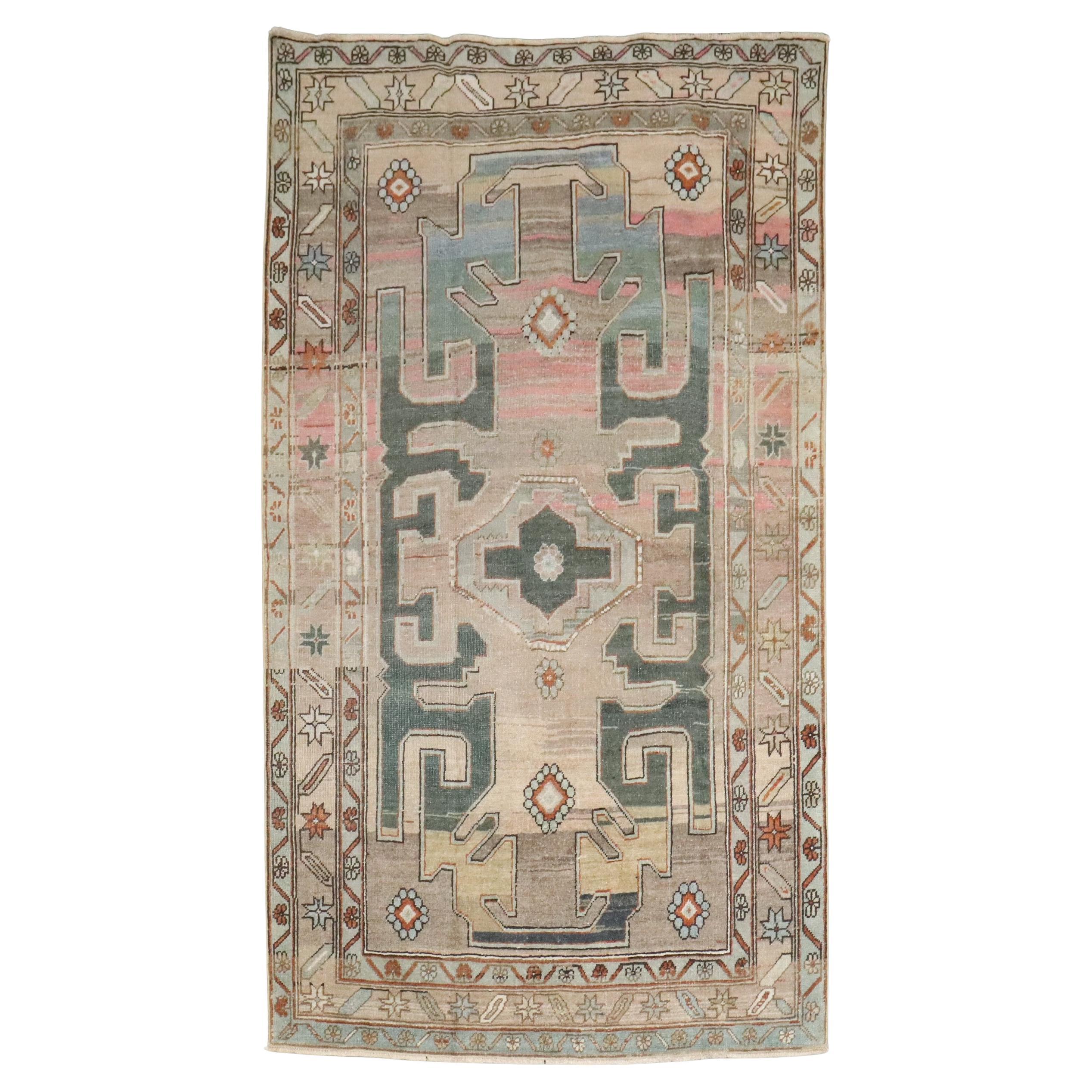 Zabihi Collection Quirky Persian Hamedan Vintage Rug