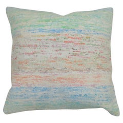 Zabihi Collection Rag Rug Turkish Pillow