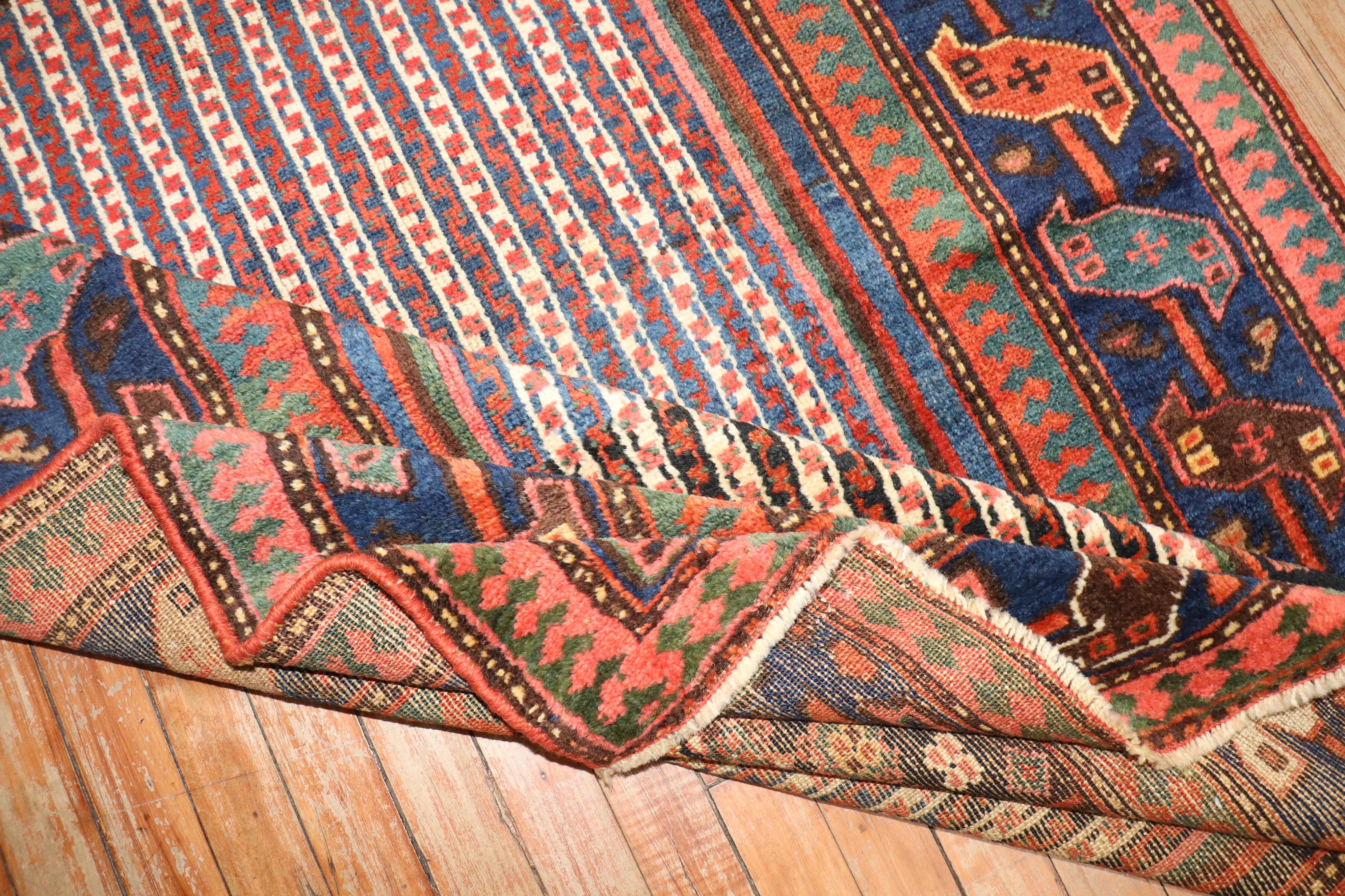 Zabihi Collection Rare Antique Persian Afshar Runner For Sale 3