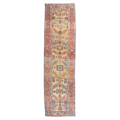 Zabihi Collection Rare Antique Persian Serapi Runner