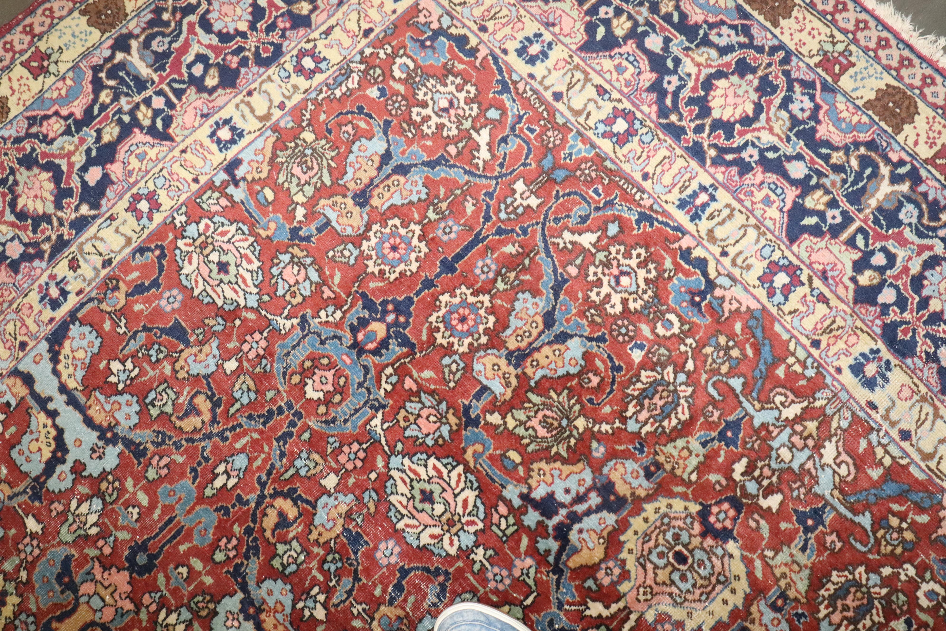 Tappeto Zabihi Collection'S Rosso Antico Persiano Tabriz in vendita 3