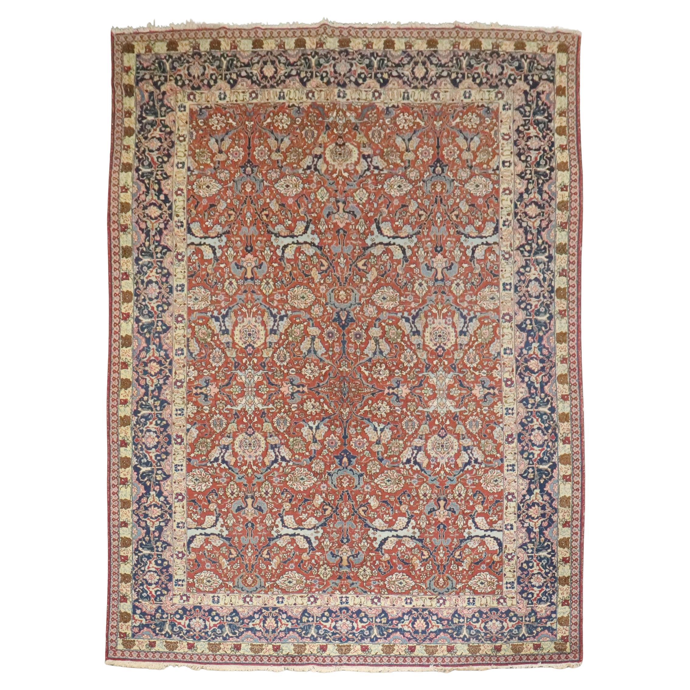 Tappeto Zabihi Collection'S Rosso Antico Persiano Tabriz in vendita