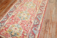Zabihi Collection Red Antique Turkish Ghiordes Wide Early 20th Century Runner