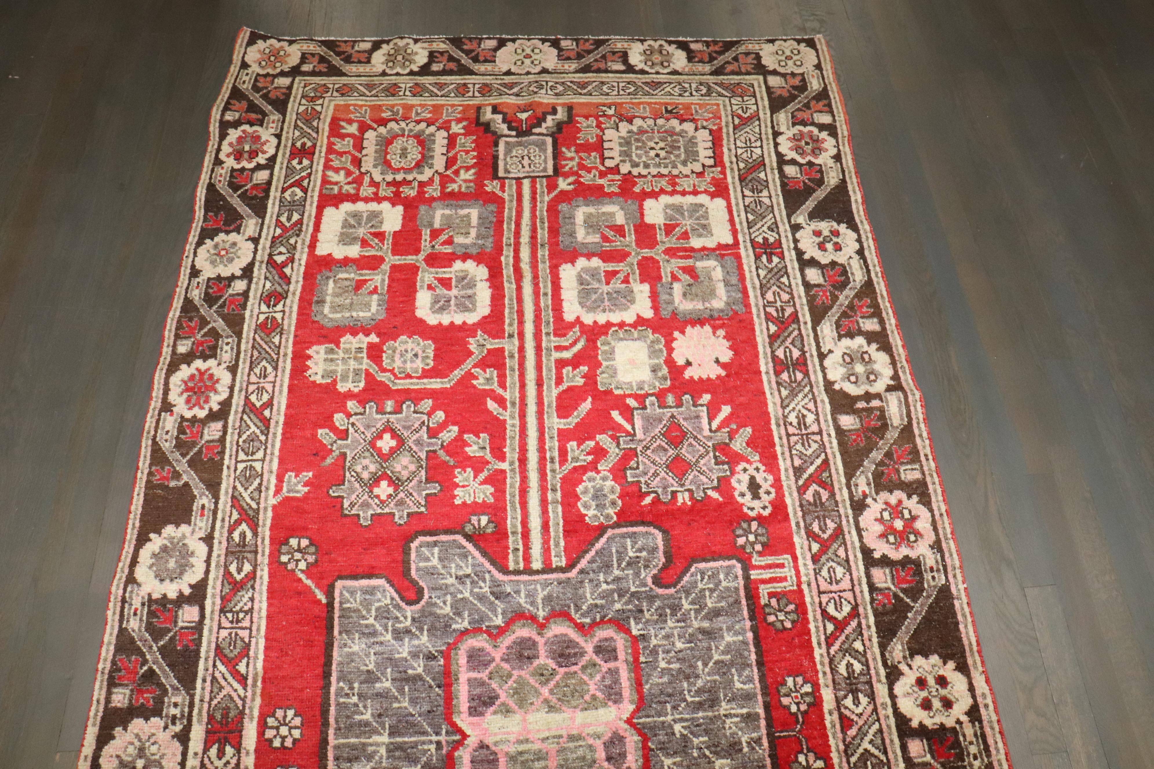 Colección Zabihi Alfombra Khotan Samarkanda Roja siglo XX en venta