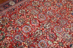 Zabihi Collection Red Large Antique Persian Mahal Rug