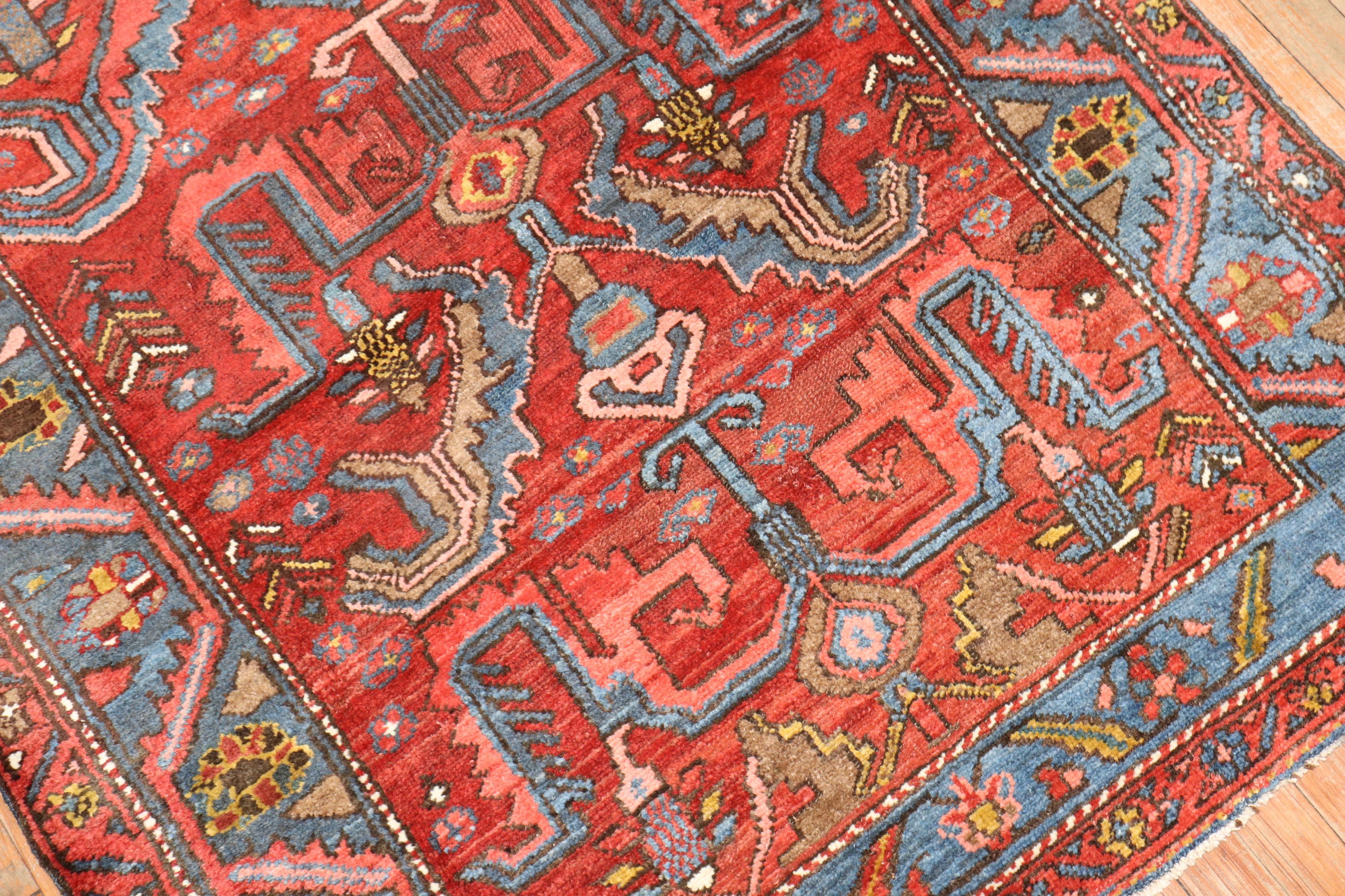 Wool Zabihi Collection Red Persian  Malayer Rug For Sale