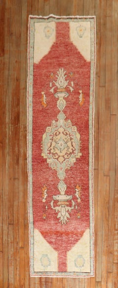 Zabihi Collection Red Turkish Narrow Runner
