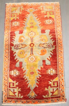 Zabihi Collection Red Turkish Sivas Small Rug