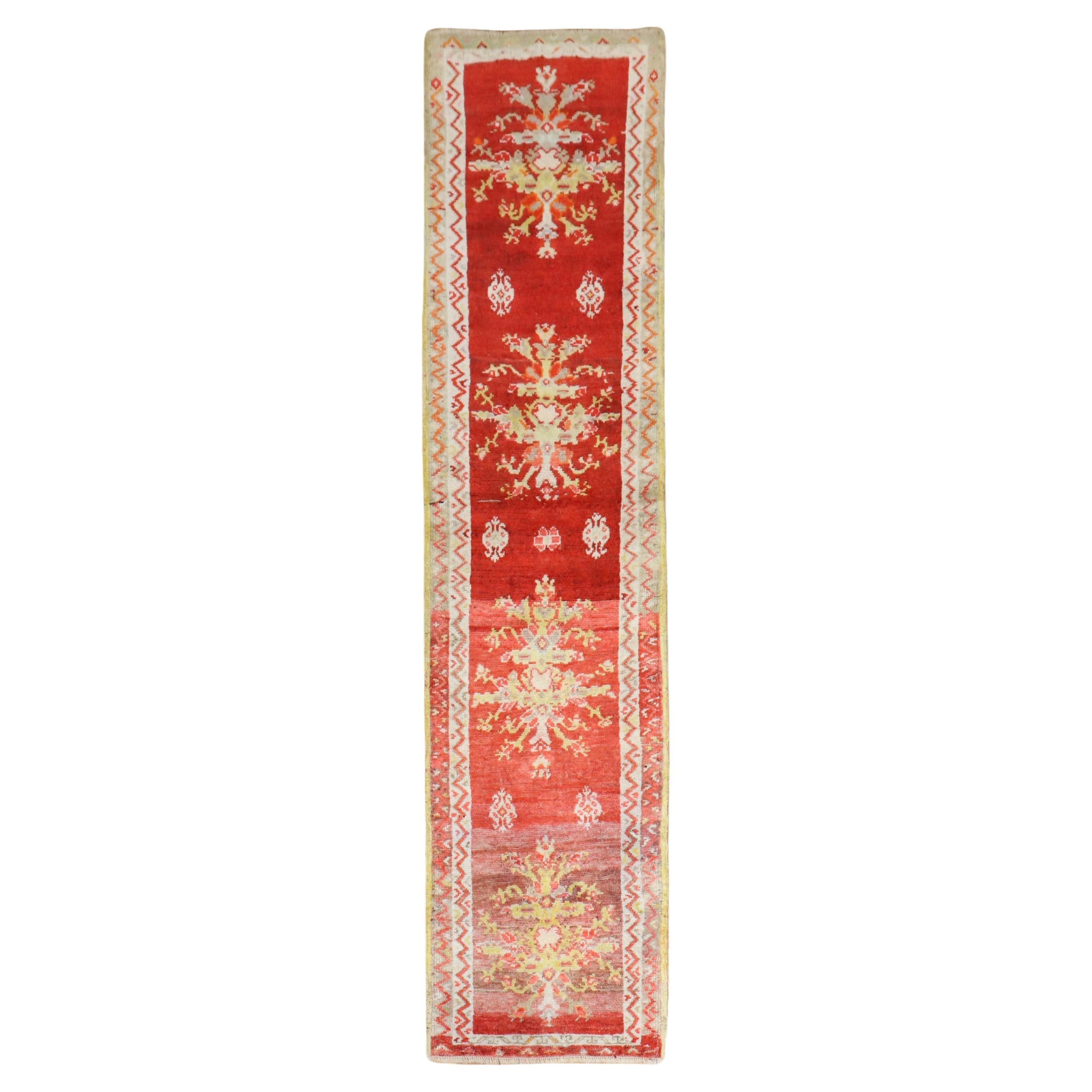 Petit tapis de couloir Sivas turc rouge collection Zabihi