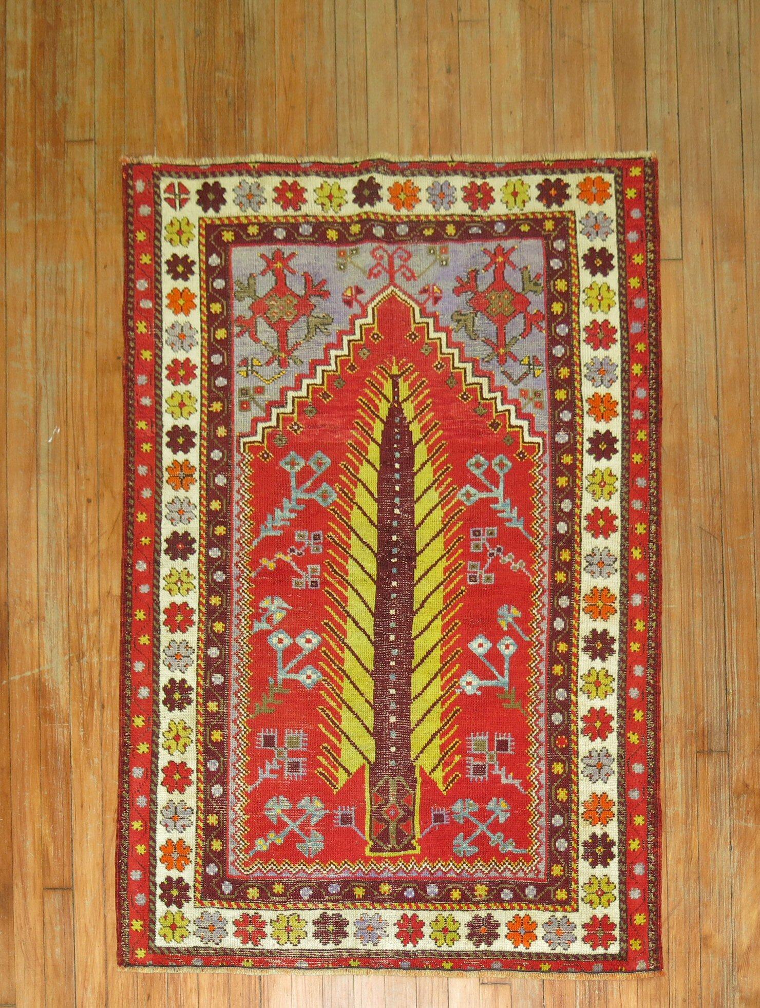 Mid-20th century Turkish Anatolian Prayer Style Rug

rug no.	30997
size	3'3