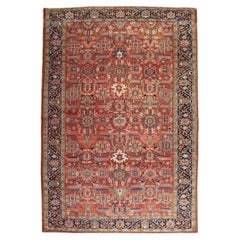  Zabihi Collection Zimmergröße Antiker persischer Heriz-Teppich