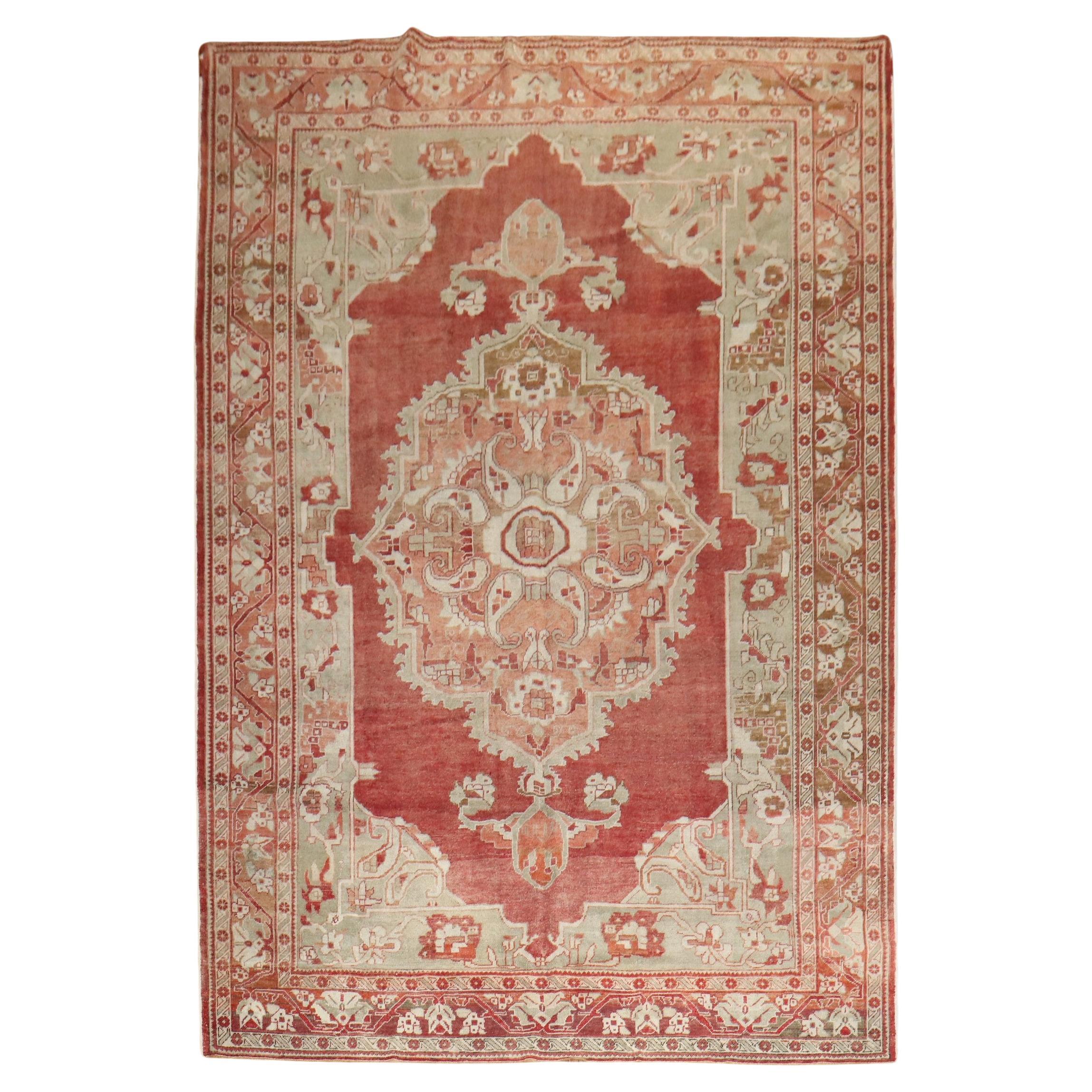 Zabihi Collection Room Size Antique Turkish Rug For Sale