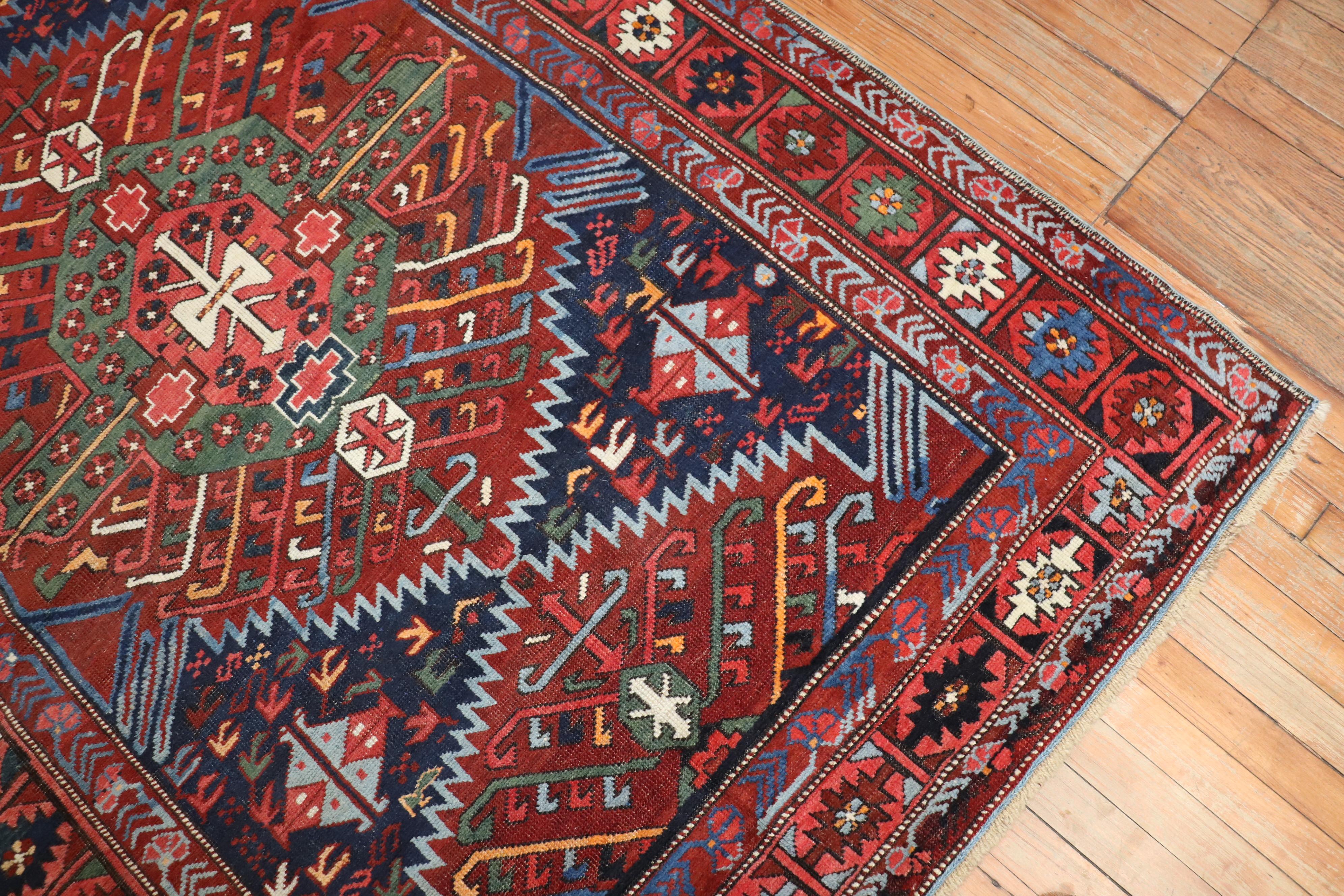 20ième siècle Tapis de galerie ancien russe Zeychour Collection Zabihi en vente