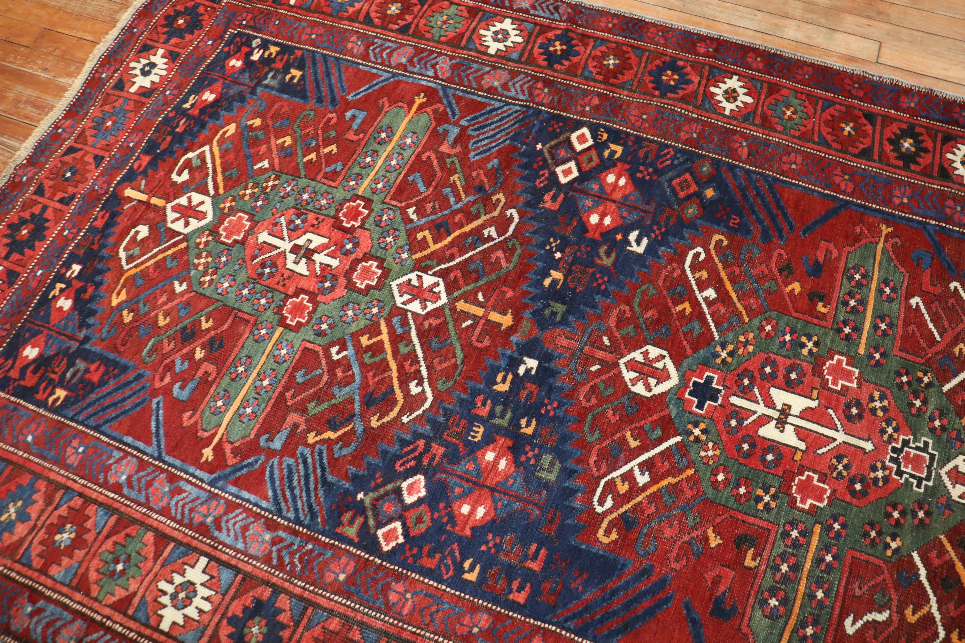 Laine Tapis de galerie ancien russe Zeychour Collection Zabihi en vente