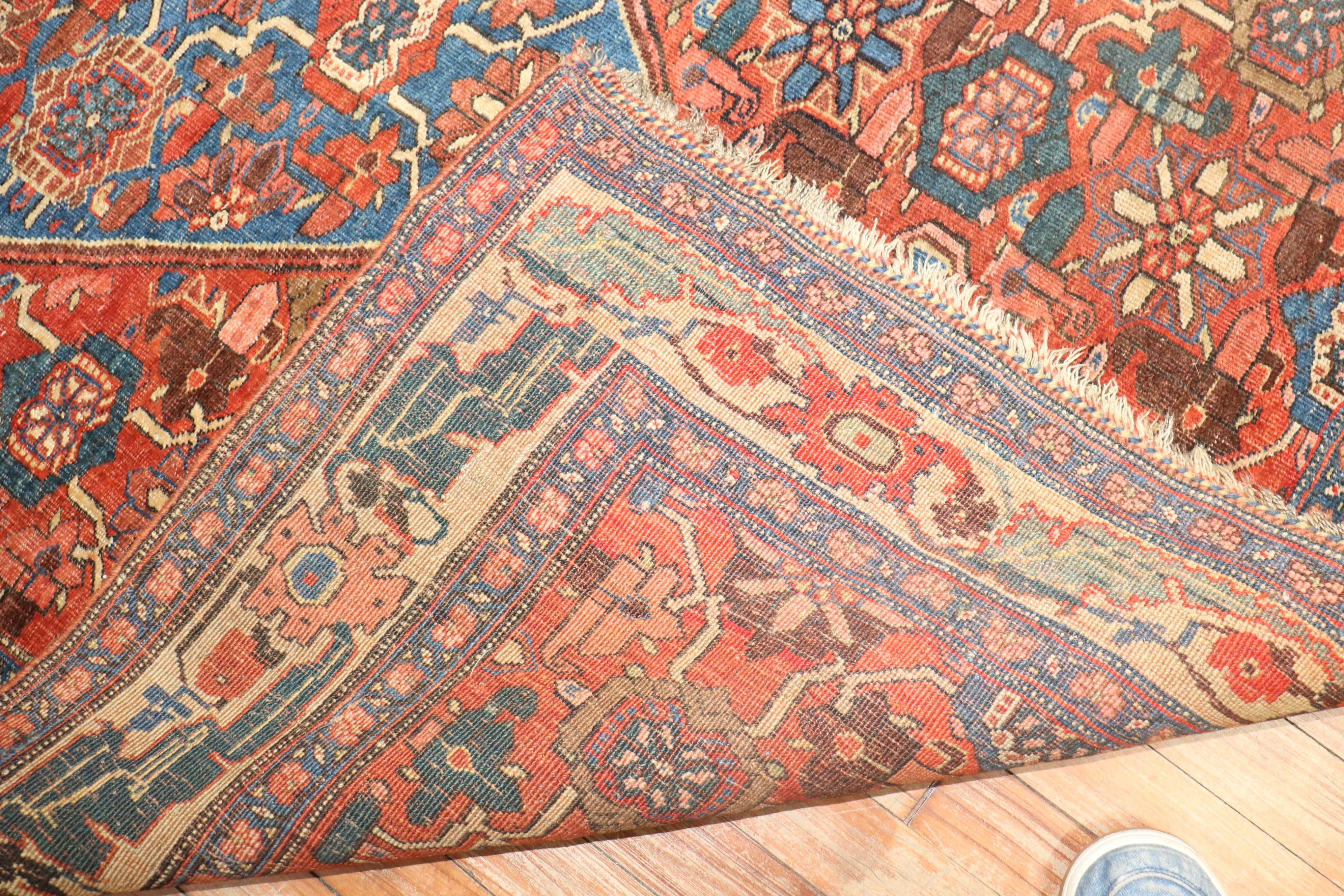Lana Tappeto Zabihi Collection Rustic Antique Persian Bidjar in vendita