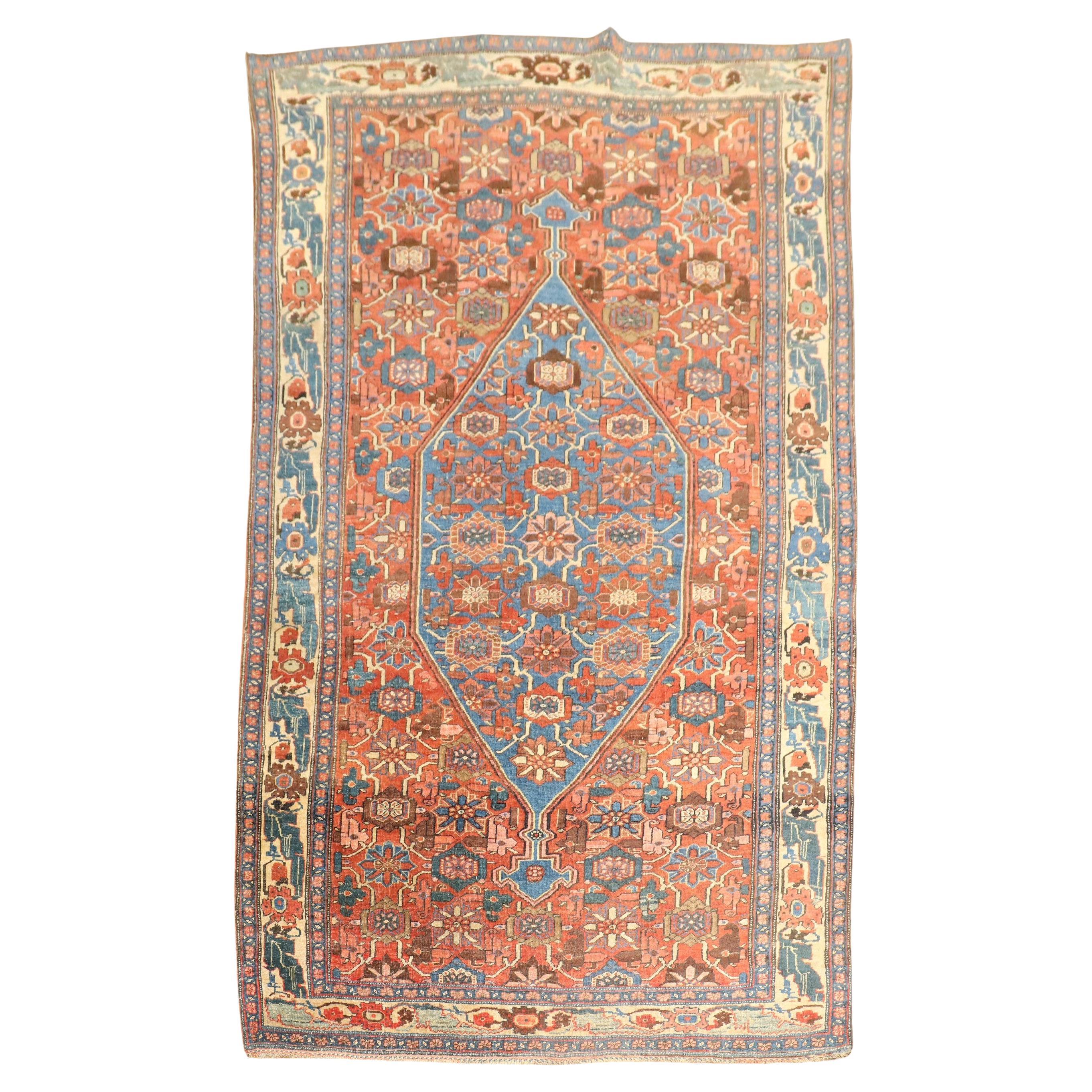 Tappeto Zabihi Collection Rustic Antique Persian Bidjar in vendita