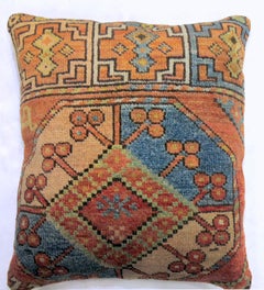Zabihi Collection Rustic Tribal Afghan Rug Pillow