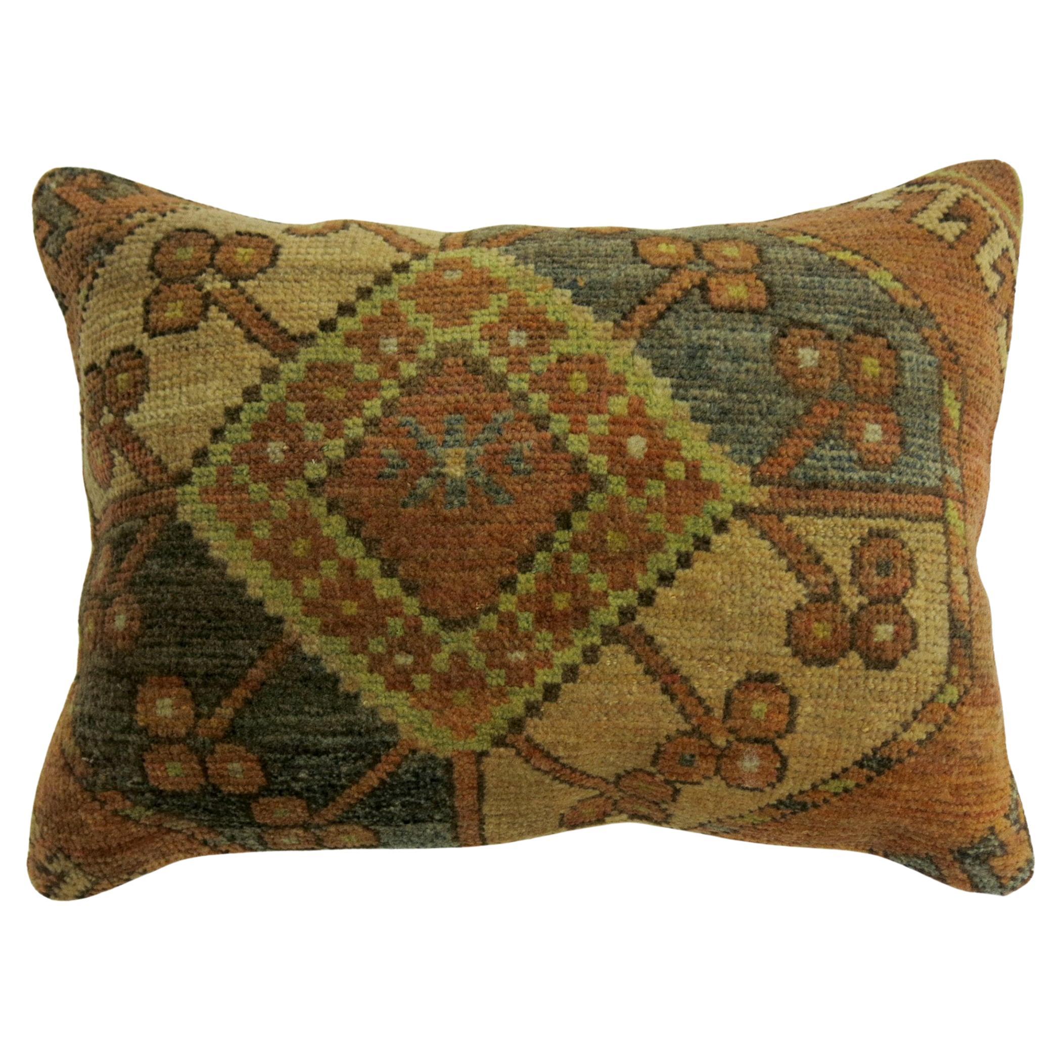 Zabihi Collection Rustic Tribal Afghan Rug Pillow