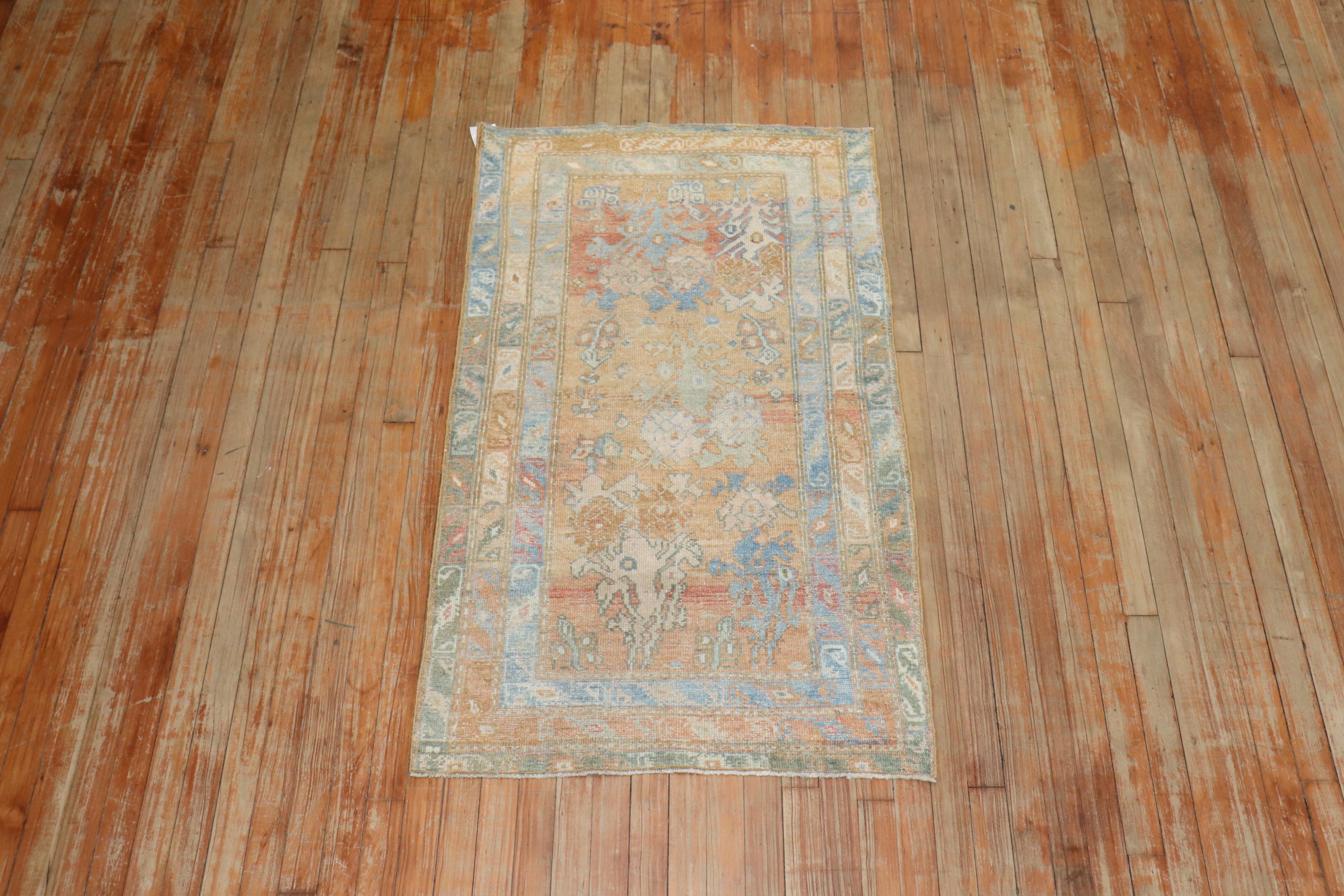 Tessuto a mano Tappeto persiano Zabihi Collection's Scatter Size in vendita