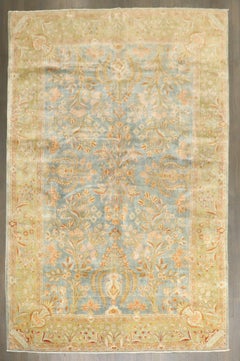 Zabihi Collection Signed Antique Manchester Kashan Early 20th Century Rug