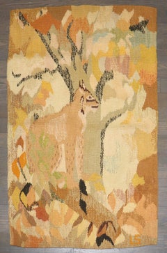 Zabihi Collection Signed Mid 20th Century Scandinavian Kilim from Lilly Sjöberg