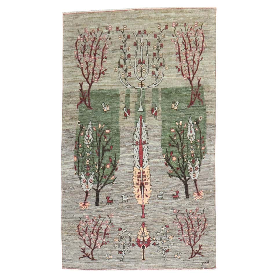 21st Century Modern Gabbeh Style Rug For Sale at 1stDibs