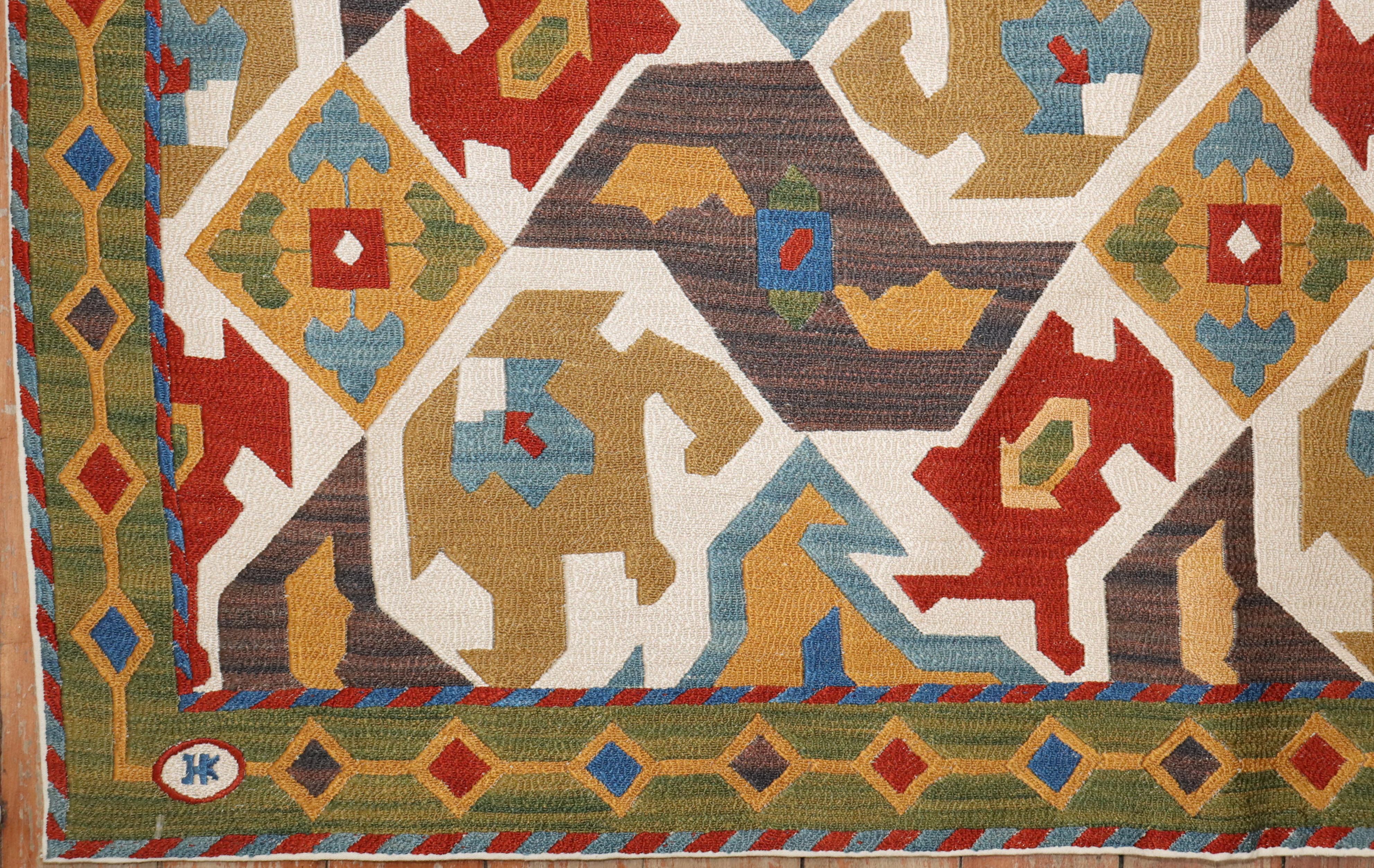 Zabihi Kollektion Seide Suzanni Textile  (Hollywood Regency) im Angebot