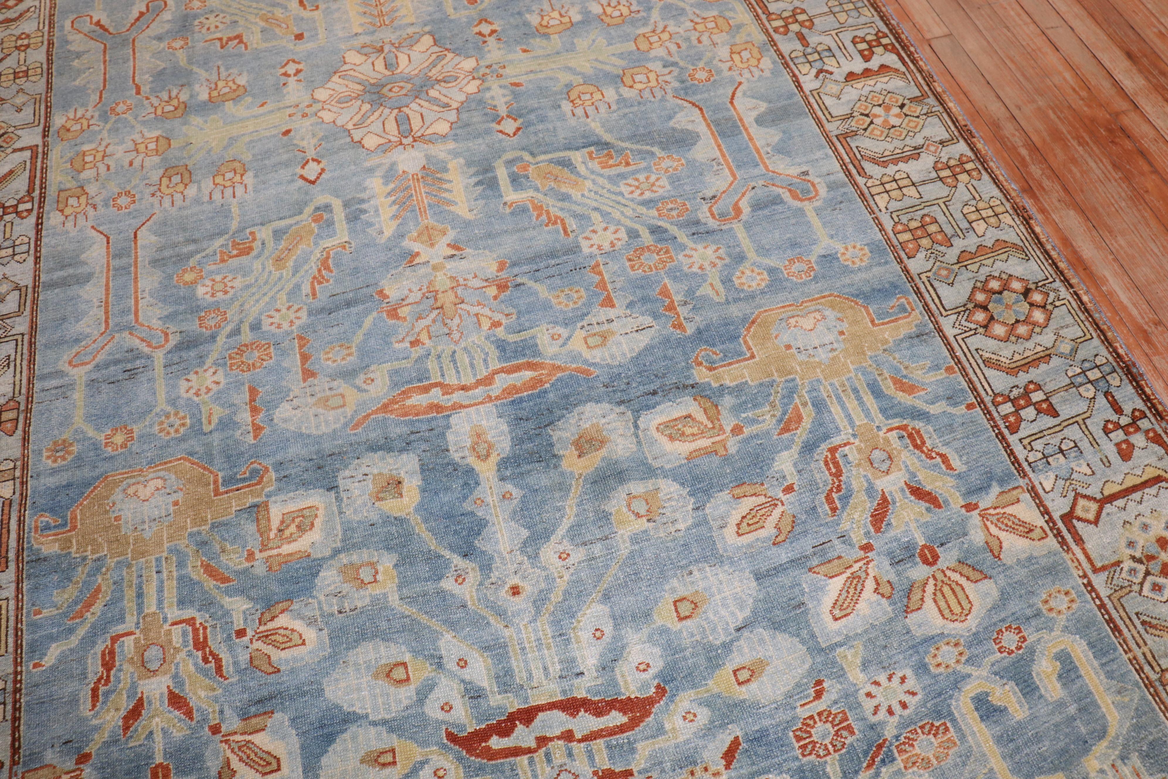 An early 20th century Persian Malayer Rug in gallery format

size 6' 4