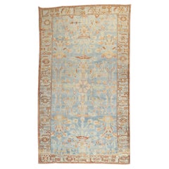 Zabihi Collection Sky Blue Antique Persian Malayer Rug