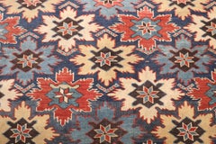 Zabihi Collection Snowflake Antique Kuba Caucasian Rug