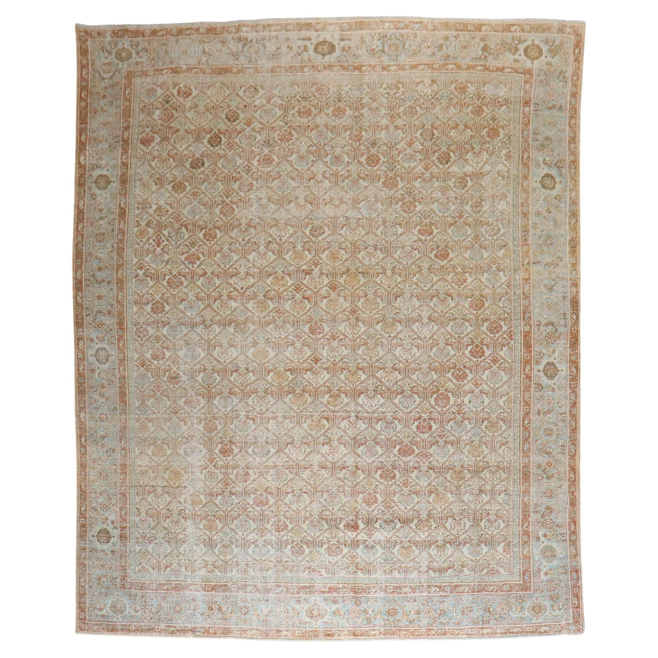 Zabihi Collection Soft Antique Persian Mahal Rug